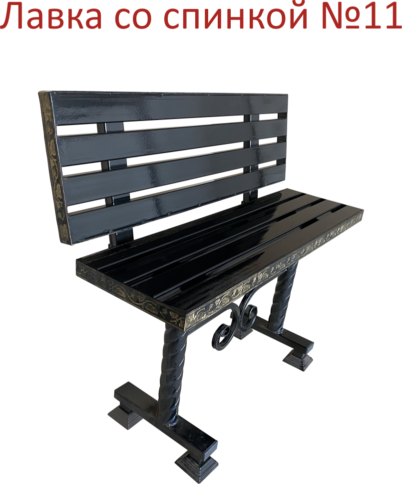 Лавка со спинкой 30 × 100